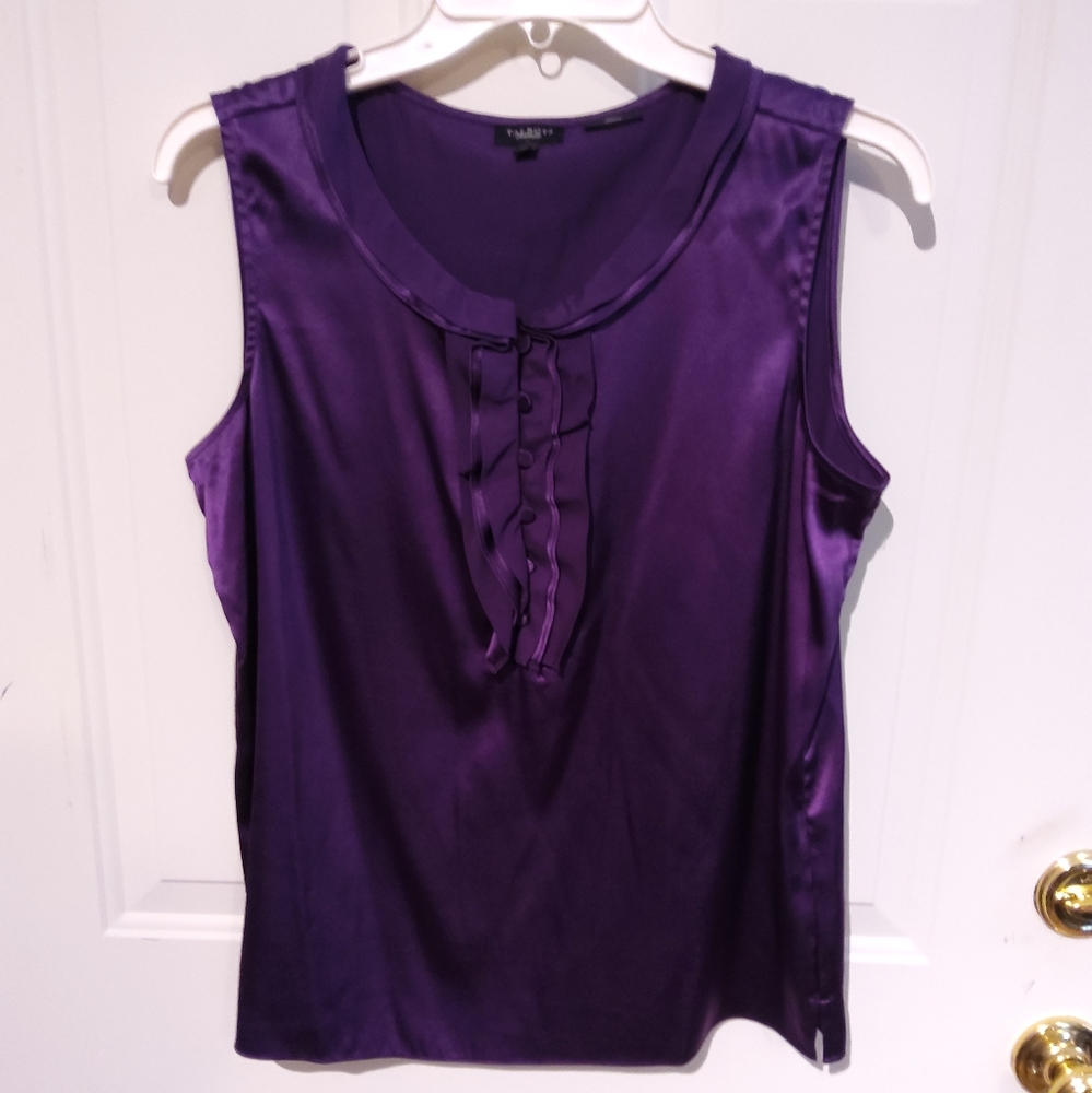 TALBOTS sz. 10 deep purple top sleeveless